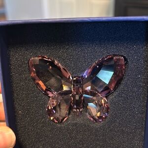 Purple butterfly swarovski crystal
